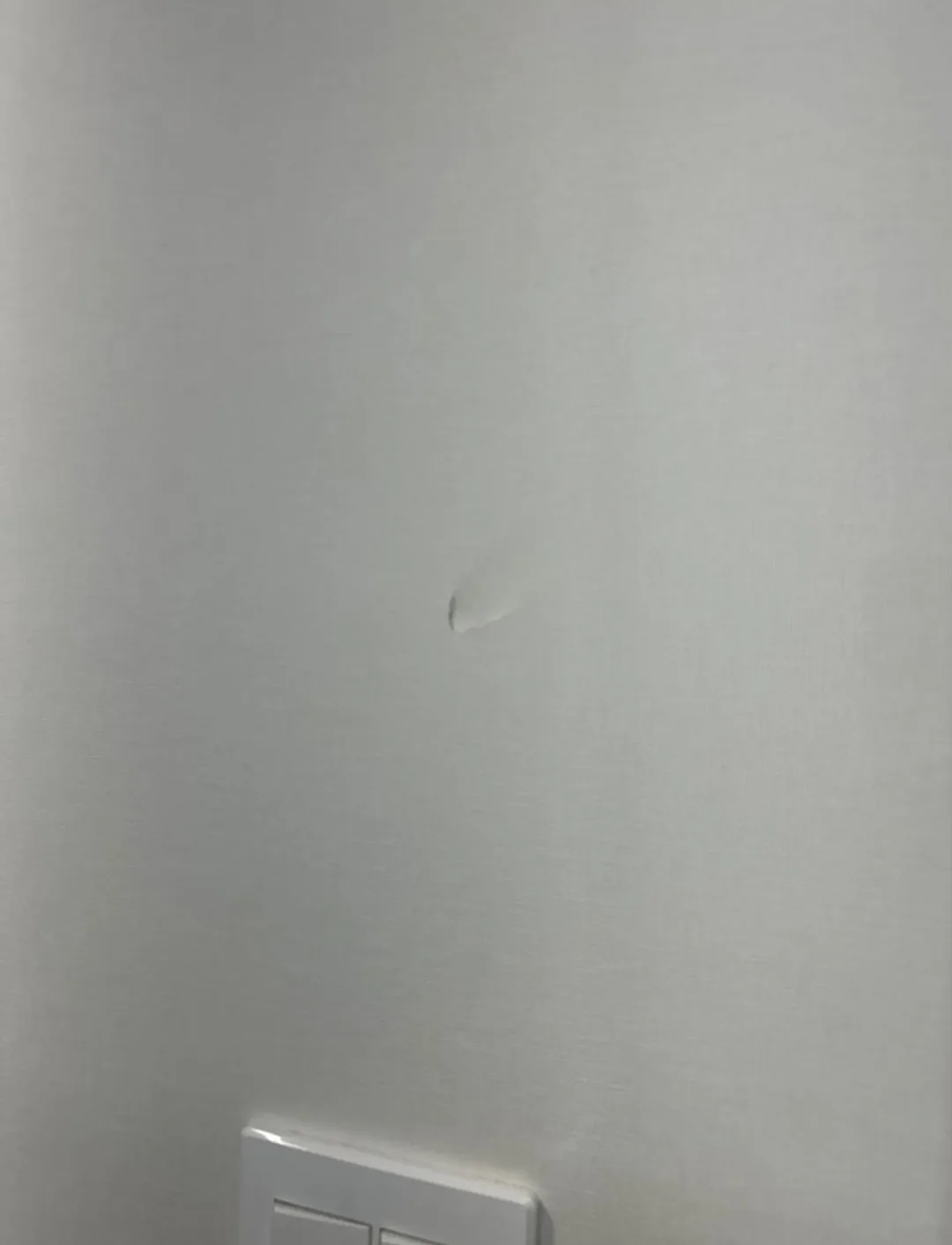 벽면 페인트가 작게 떨어져 찍힌 자국